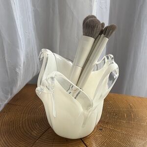 🤍Murano // White Tulip Candle Holder🤍